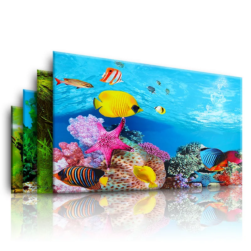 Marine Aquarium All In One - Background for Aquarium 3d Sticker Poster