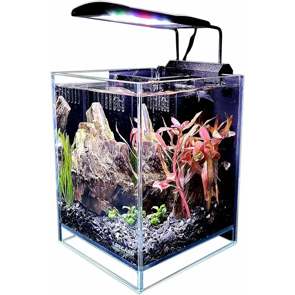 Marine Aquarium All In One - Ultra Clear Crystal Aquarium with Integrated