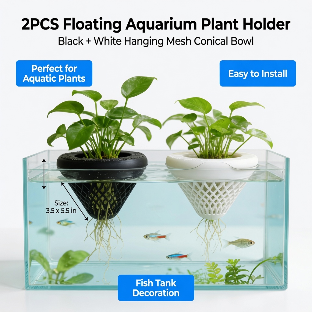 2PCS Floating Aquarium Plant H - огляд і ціна Marine Aquarium All In One