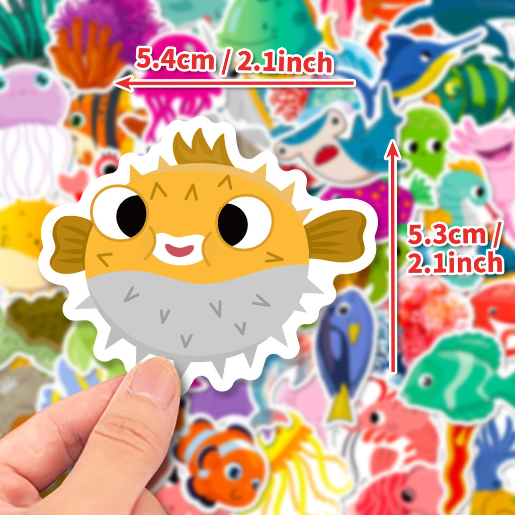 50Pcs Marine Life Stickers - C - огляд і ціна Marine Aquarium & Regional Centre Photos