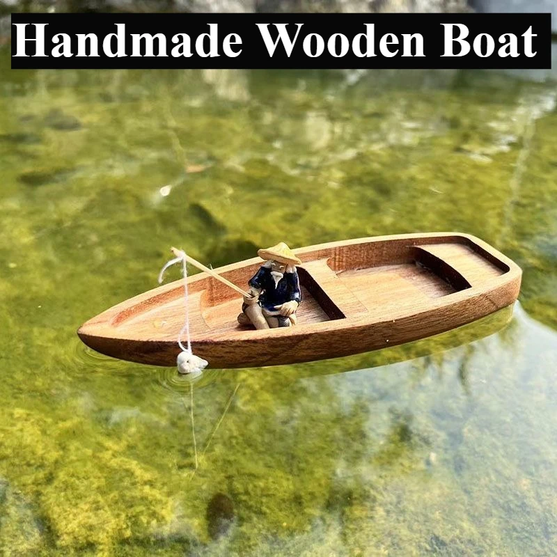 Handmade Wooden Boat Mini Floa - огляд і ціна Aquarium Marineland