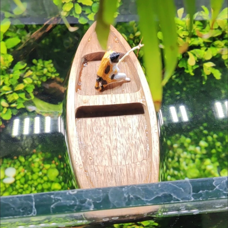 Handmade Wooden Boat Mini Floa - огляд і ціна Aquarium Marineland