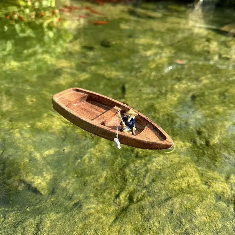 Handmade Wooden Boat Mini Floa - огляд і ціна Aquarium Marineland