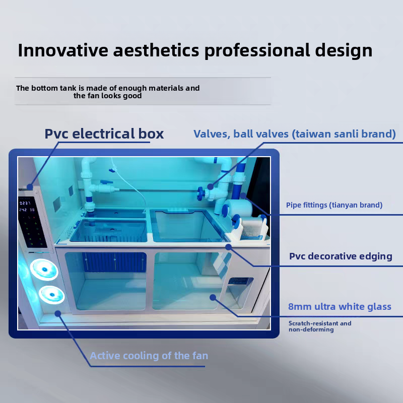 Luxury Ultra White Glass Saltw - огляд і ціна Marine Aquarium All In One
