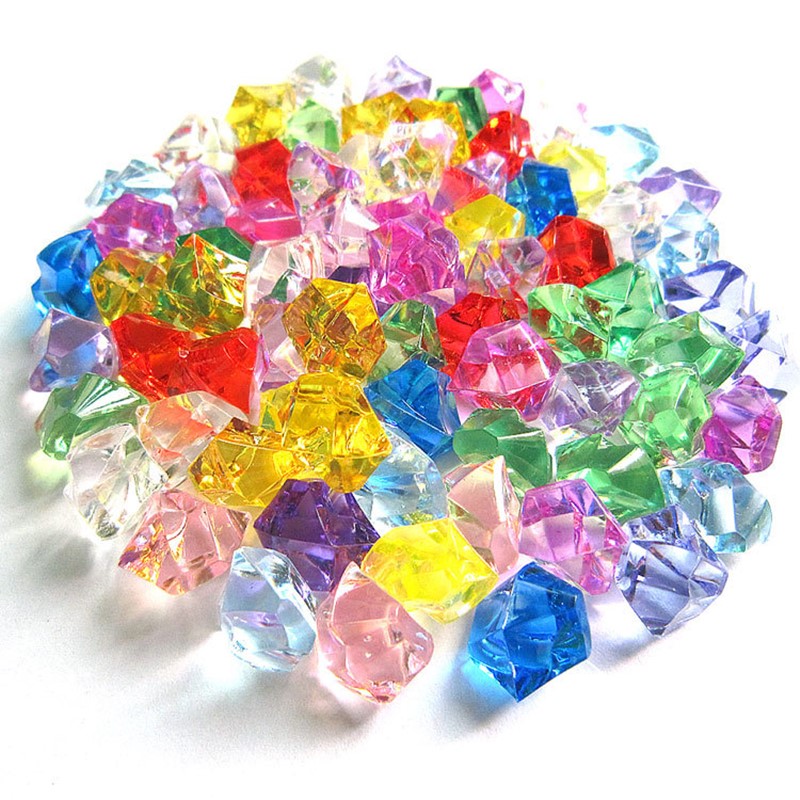 100Pcs Acrylic Stones Crystal  - огляд і ціна Marine Aquarium Cube