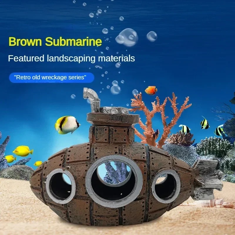 Resin Submarine Ornaments Aqua - огляд і ціна Marine Aquarium All In One