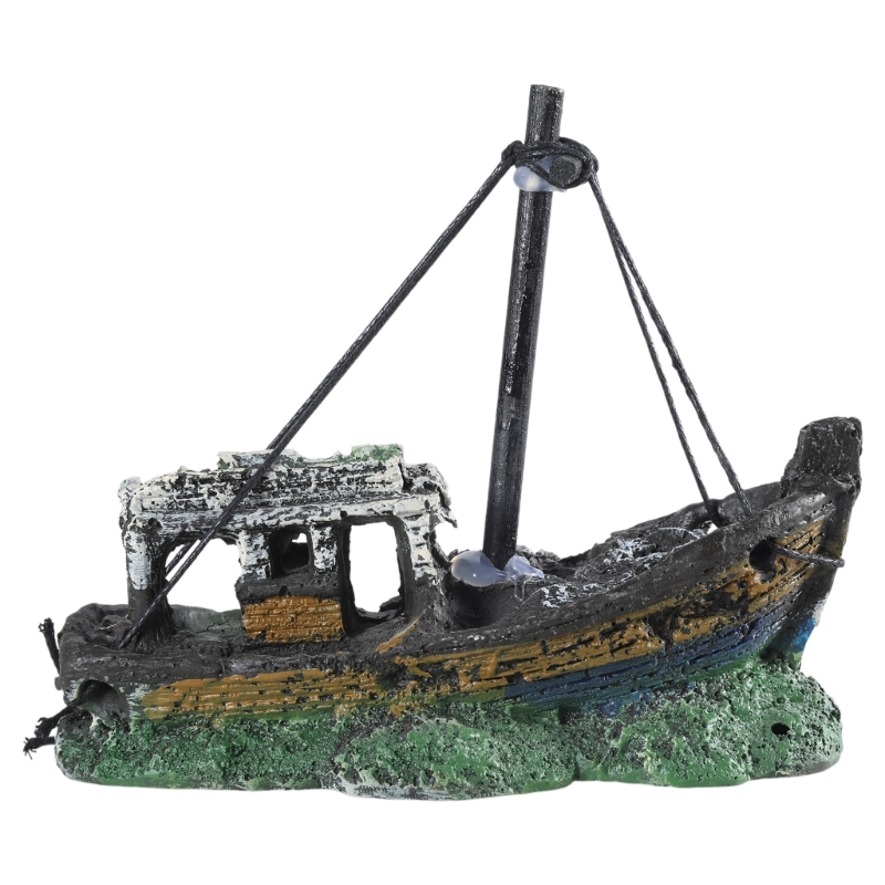 Aquarium Sunken Ship Decoratio - огляд і ціна Aquarium Marineland
