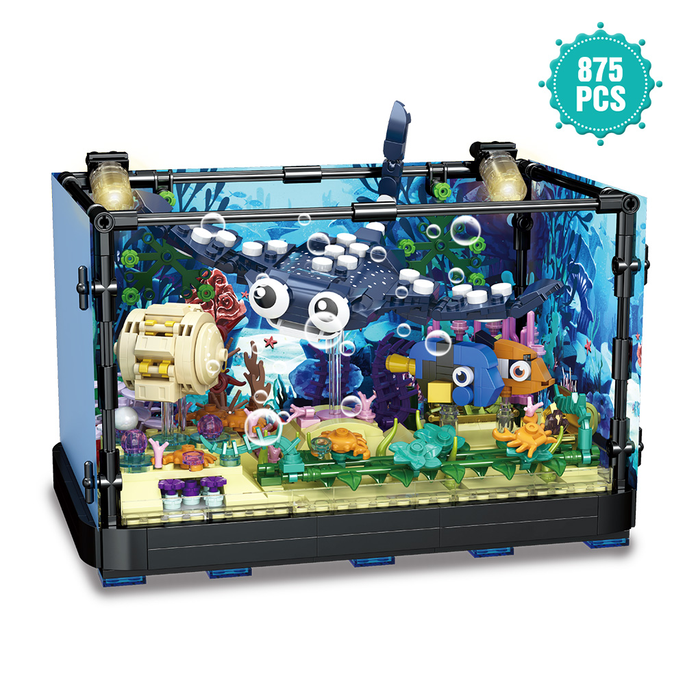 Fish Tank Block Set with Light - огляд і ціна Marine Aquarium Cube