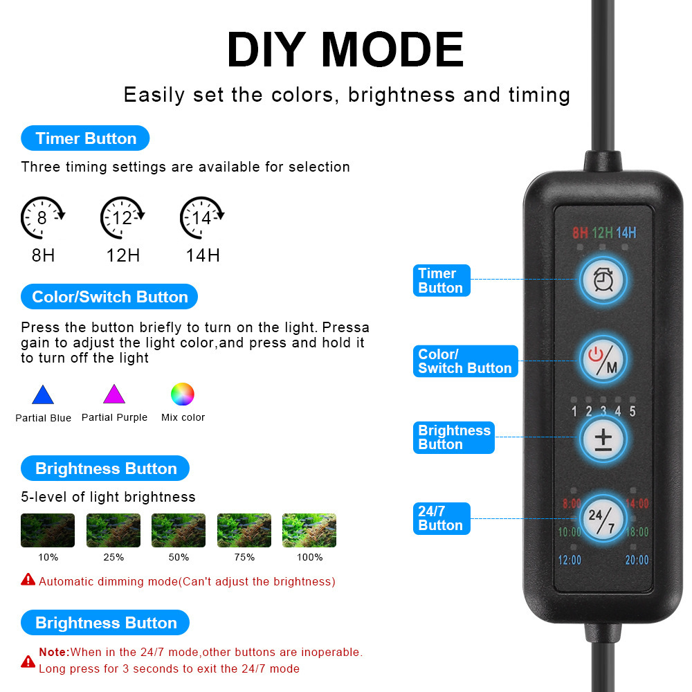 LED Aquarium Light Full Spectr - огляд і ціна Marine Aquarium Uv Light