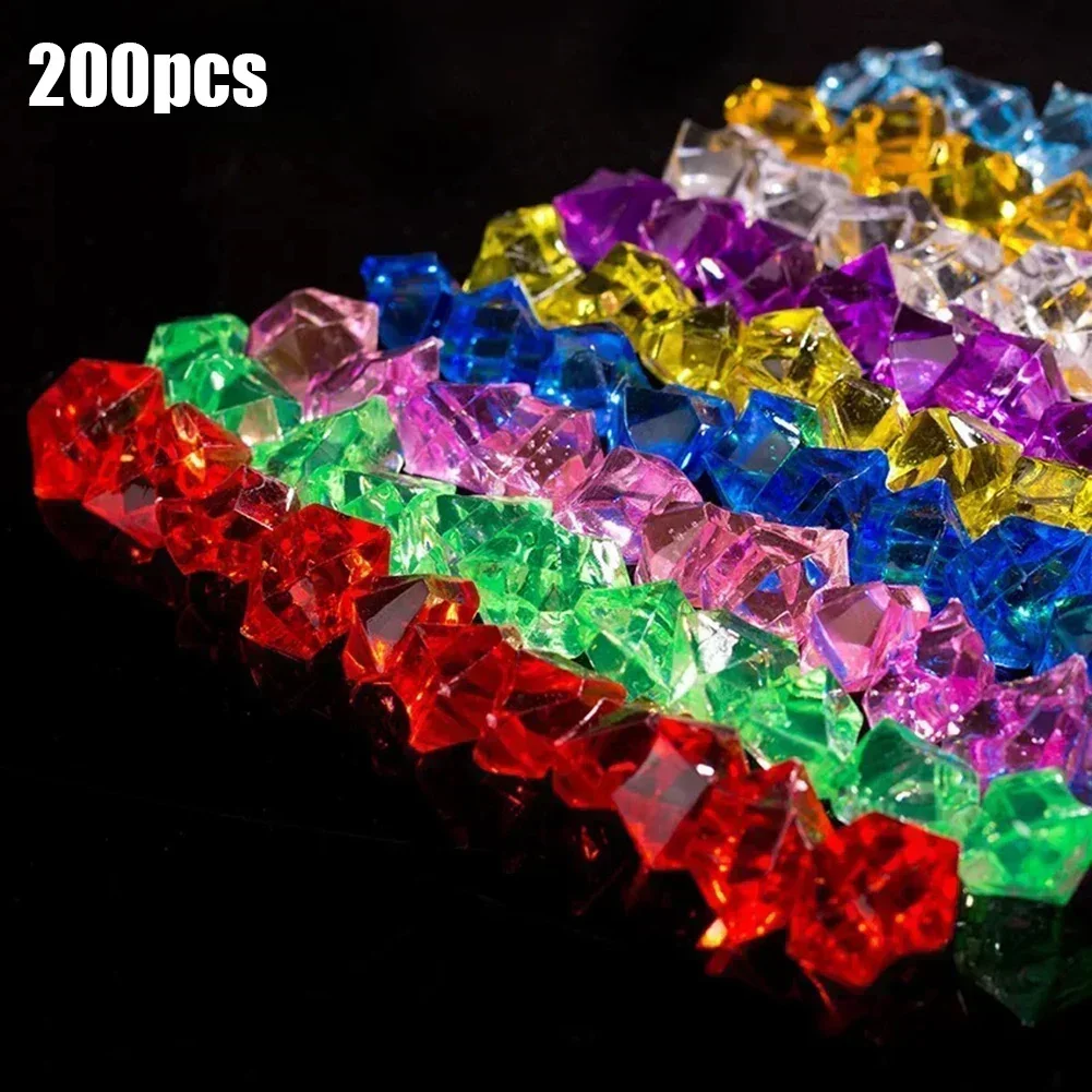 200Pcs Colorful Acrylic Stones - огляд і ціна Marine Aquarium Cube